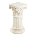 Christopher Knight Home Sela Transitional Patio Lightweight Concrete Column Pedestal Stand, Antique White