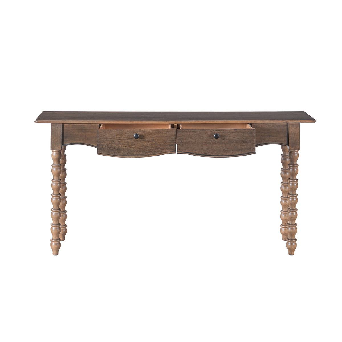 Christopher Knight Home Boaz Traditional Rubberwood Console Table with 2 Drawers and Shelf, Walnut