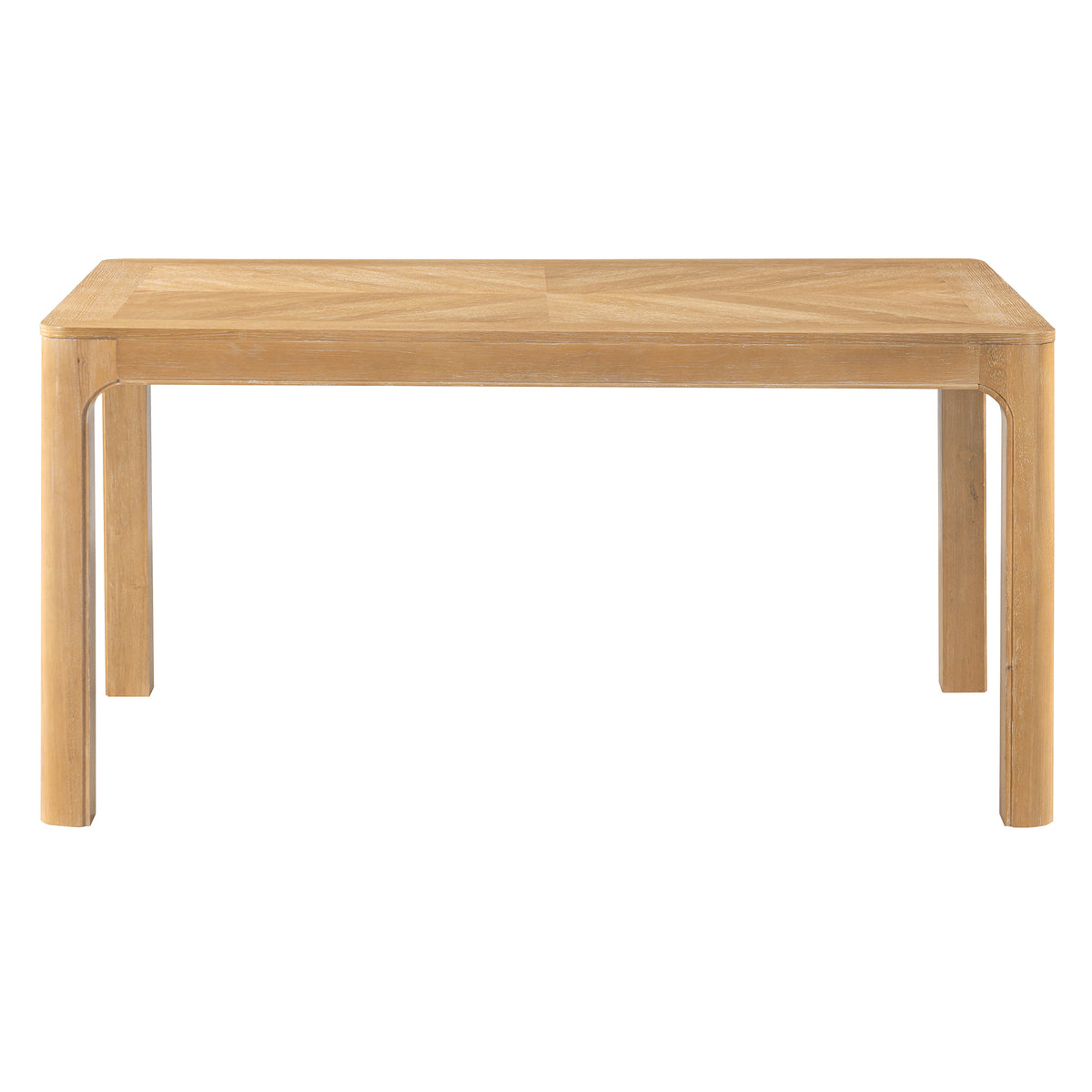 Christopher Knight Home Zoren Modern Rubber Wood Dining Table with Rounded Design, Natural
