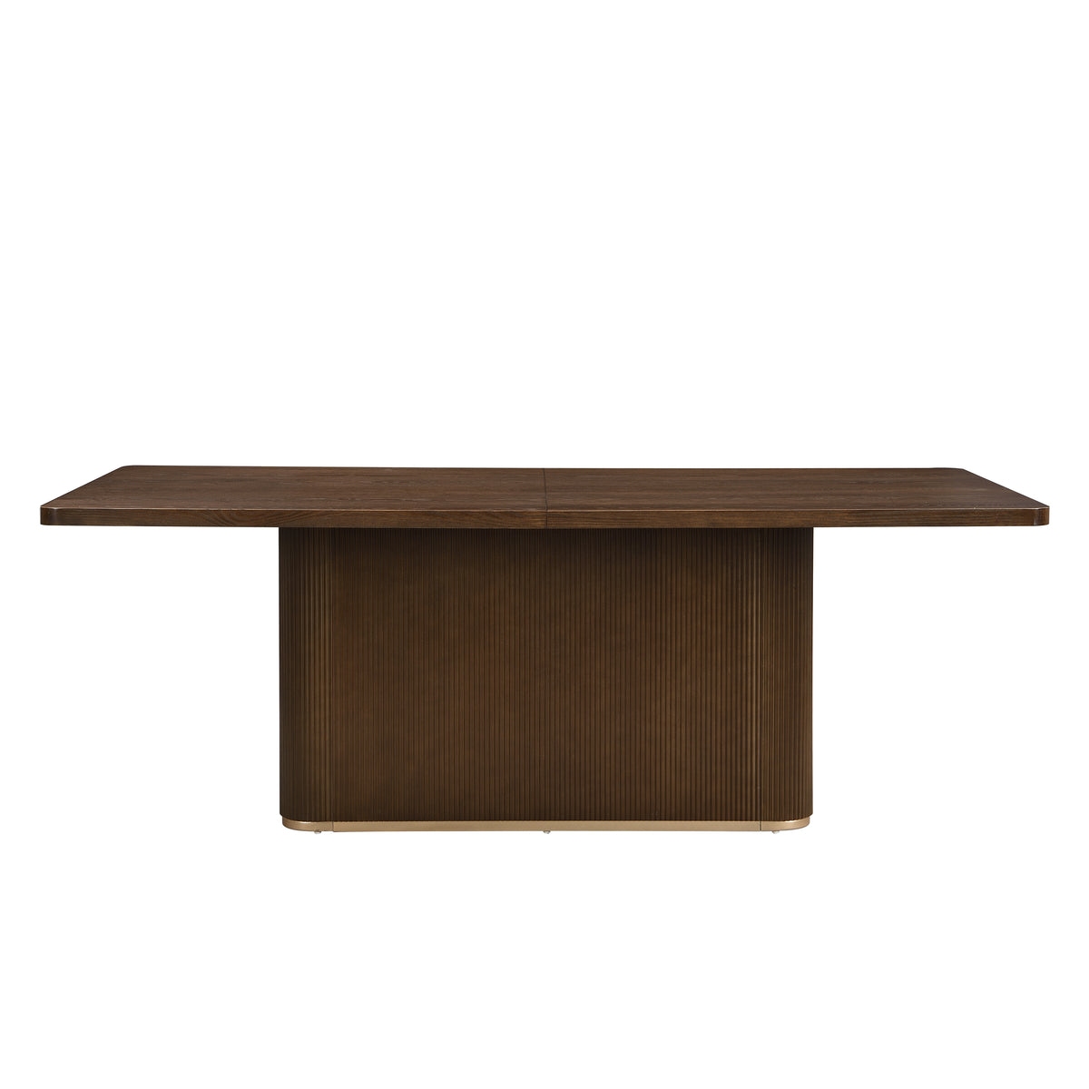 Christopher Knight Home Tessa Modern 8 Seater 84" Oversized Rectangular Dining Table with Pedestal Base, Walnut