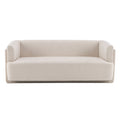 Christopher Knight Home Karsen 77.56" Modern 3-Seater Wood Upholstered Sofa, Beige