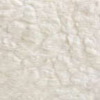 GDFStudio Mila Modern 360? Swivel Faux Fur Upholstered Office Chair with Adjustable Height and 5 Casters, Cream