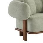 Christopher Knight Home 82" Modern Curved Living Room Sofa with Deep Seat & Solid Wood Frame