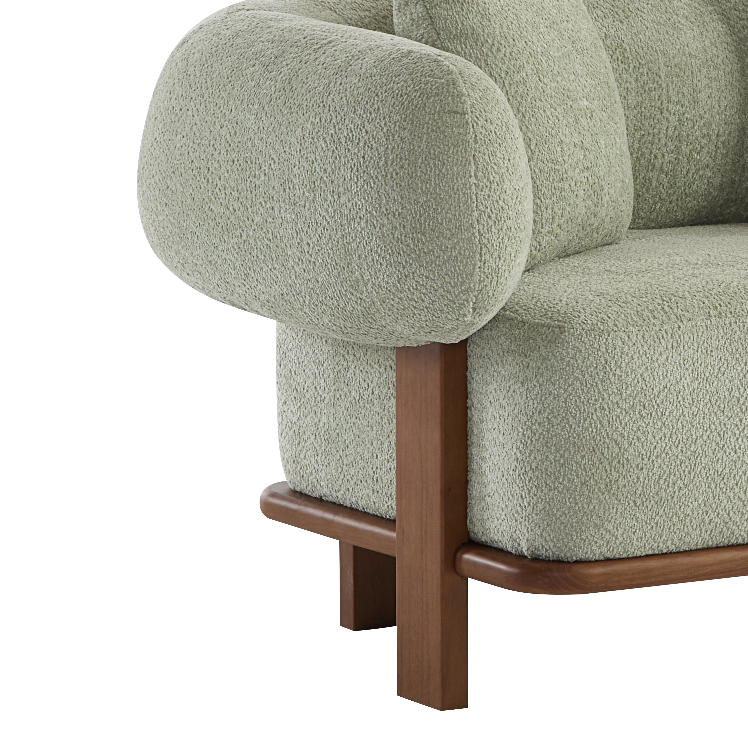 Christopher Knight Home 82" Modern Curved Living Room Sofa with Deep Seat & Solid Wood Frame