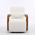GDFStudio Galya Modern 360? Swivel Upholstered Accent Chair, Beige-Linen