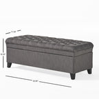 Christopher Knight Home 50" Storage Ottoman Bench with Hidden Storage