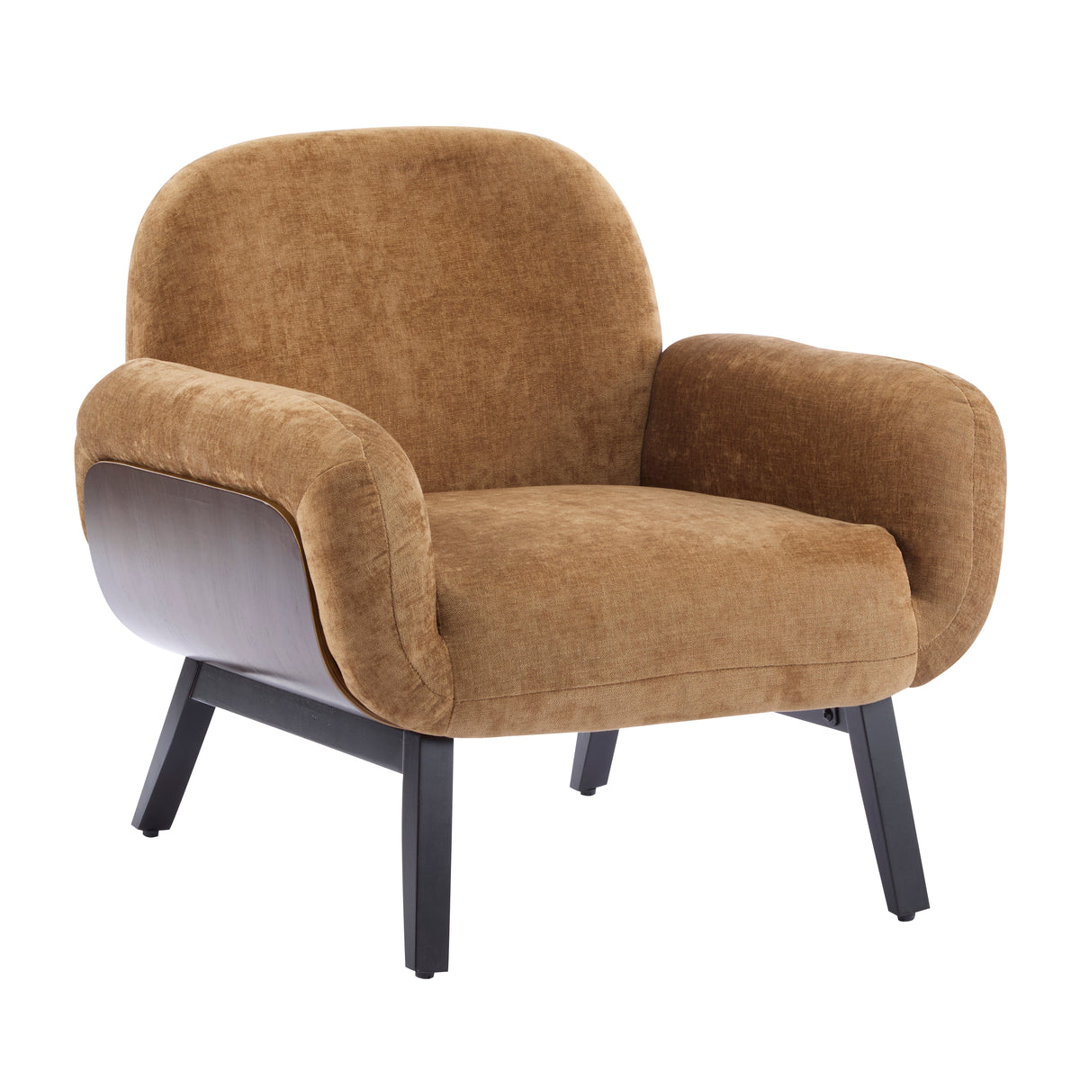 Christopher Knight Home Audrey Modern Rubberwood Upholstered Armchair, Tan