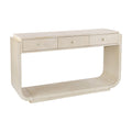 Christopher Knight Home Virelle Antique Console Table with 3 Drawers and Lower Display Shelf, Beige
