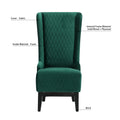 GDFStudio Powell Modern High Wingback Upholstered Tufted 23" W Dining Chair, Green/Velvet