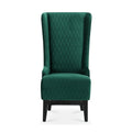 GDFStudio Powell Modern High Wingback Upholstered Tufted 23" W Dining Chair, Green/Velvet