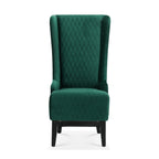 GDFStudio Powell Modern High Wingback Upholstered Tufted 23" W Dining Chair, Green/Velvet