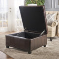 Tufted Square Storage Ottoman with Soft-Closing Hinges & Upholstered Lid
