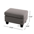 Modern Footstool Ottoman – Portable Accent Seat, Durable Frame & Stylish Upholstery