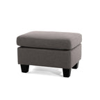 Modern Footstool Ottoman Portable Accent Seat, Durable Frame & Stylish Upholstery