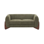 Christopher Knight Home Modern Boucle Upholstered 2-Seater Sofa with Birch Wood Legs