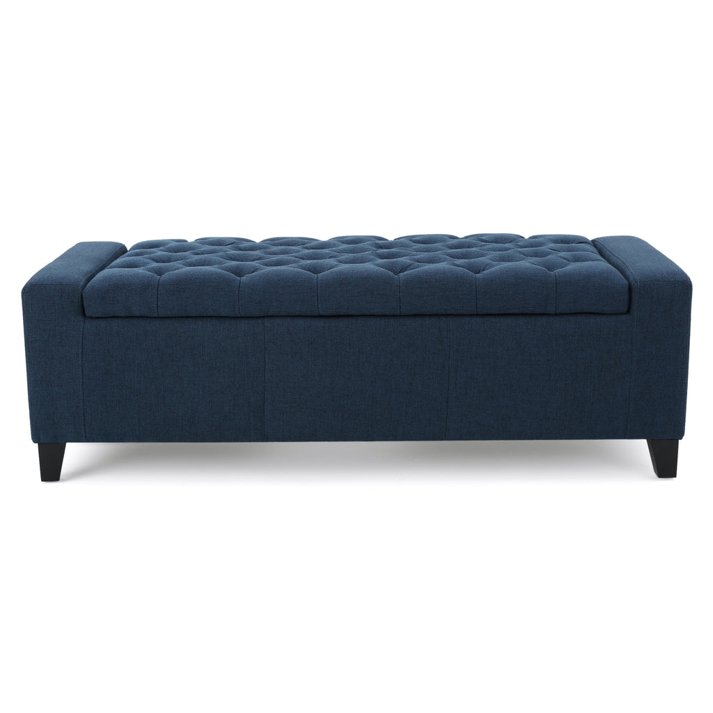 Christopher Knight Home Storage Ottoman – Tufted Top, Hidden Storage Bench & Extra Seating, 51” W