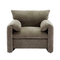 GDFStudio Davy 38.6” Modern Chenille Oversized Armchair Lounge Chair, Matcha Green