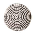 Rosalyn Fabric Round Pouf Ottoman