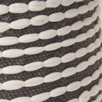 Rosalyn Fabric Round Pouf Ottoman