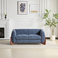 Christopher Knight Home Modern Boucle Upholstered 2-Seater Sofa with Birch Wood Legs