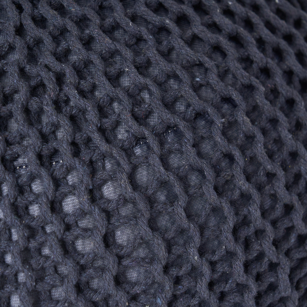 Abena Knitted Cotton Pouf