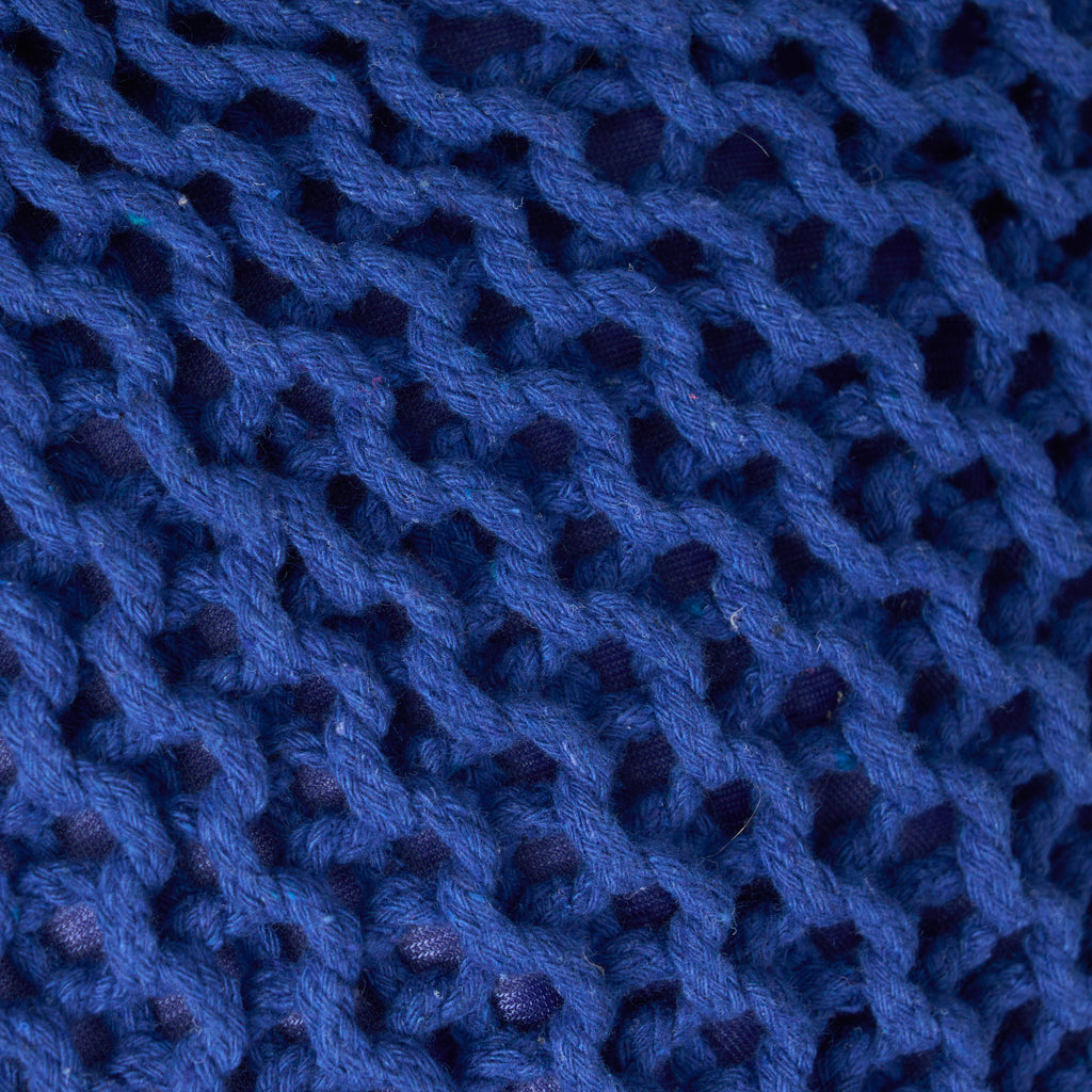 Abena Knitted Cotton Pouf