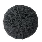 Corisande Knitted Cotton Pouf