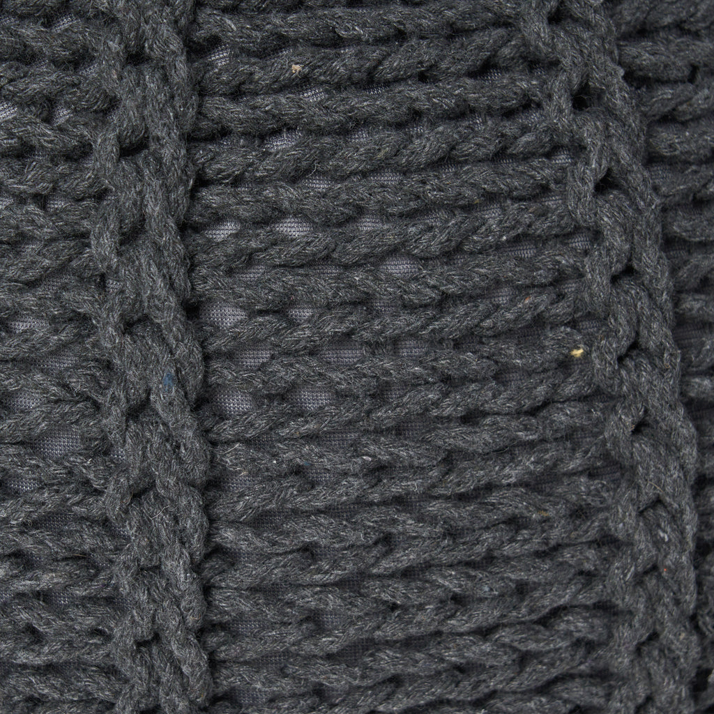 Corisande Knitted Cotton Pouf