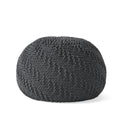 Hershel Knitted Cotton Pouf