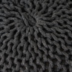Hershel Knitted Cotton Pouf