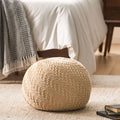 Hershel Knitted Cotton Pouf