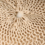 Hershel Knitted Cotton Pouf