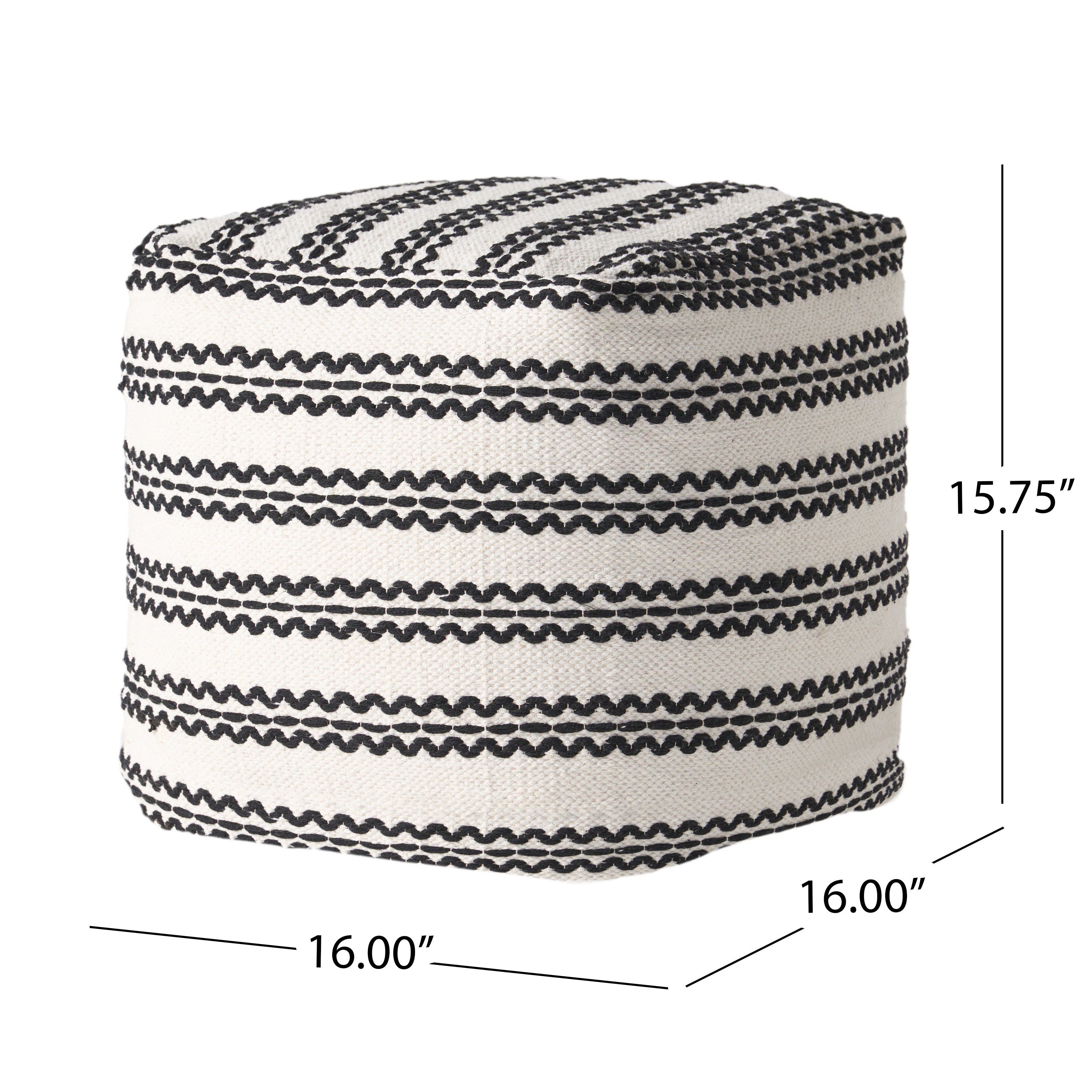 Davis Boho Cotton Pouf