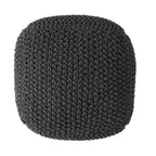 Teresa Modern Knitted Cotton Cube Pouf