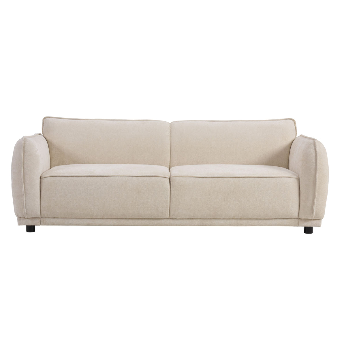 Christopher Knight Home Ifa 84" Modern 3-Seater Upholstered Sofa, Beige