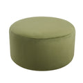Christopher Knight Home Modern Round Velvet Ottoman – Living Room Footrest & Side Table