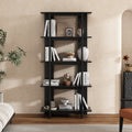 Christopher Knight Home Trundle Modern 4-Tier Acacia Wood Display Bookshelf, Ebonized