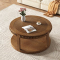 GDFStudio Chiori Modern 2-Tier Wooden 31" Round Coffee Table