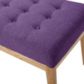 Christopher Knight Home Mid-Century Modern Tufted Upholstered Bench with Birch Wood Legs