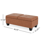 Modern Storage Ottoman with Cushioned Seat ¨C Multifunctional Bench for Living Room, Bedroom & Small Spaces