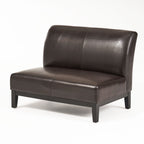 Christopher Knight Home Modern Upholstered Loveseat with Rubberwood Legs for Small Spaces