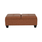 Modern Storage Ottoman with Cushioned Seat ¨C Multifunctional Bench for Living Room, Bedroom & Small Spaces
