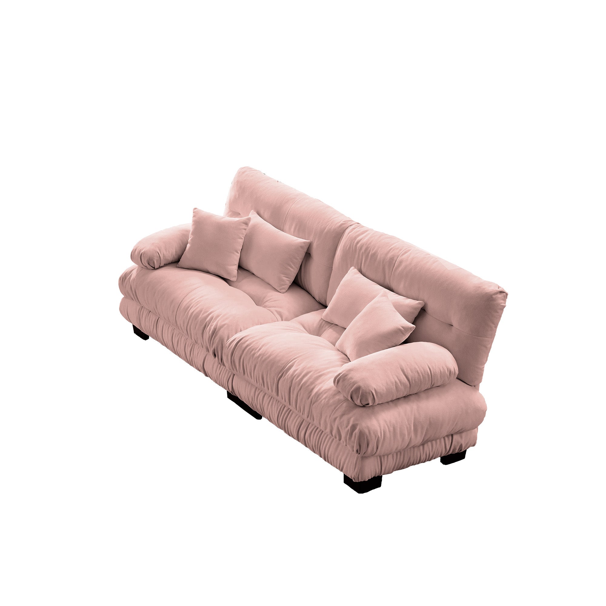 Christopher Knight Home Bertram Chenille Upholstered 94" Sectional Sofa, Pink