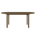 Christopher Knight Home Loredana Mid-Century Modern Rubberwood Dining Table, Walnut