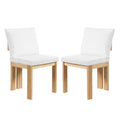 Christopher Knight Home Eunseo Modern Rubberwood Boucle Upholstered Dining Chair (Set of 2), Natural/Beige