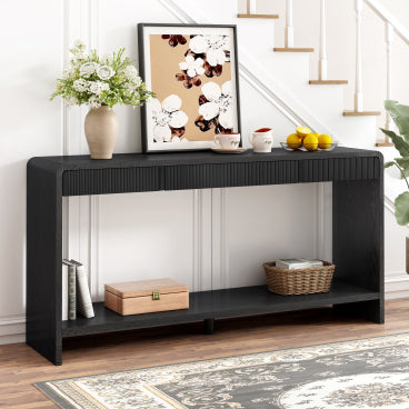 Christopher Knight Home Noelle Modern 3-Drawer Console Table, Black