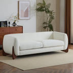 Christopher Knight Home 82" Boucle Sofa with Birch Wood Legs – Modern Cozy Upholstered 3-Seater