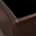 Christopher Knight Home Brown Leather Tray Storage Ottoman ¨C Rectangular Coffee Table Bench with Hidden Storage