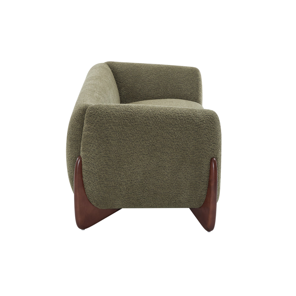 Christopher Knight Home 82" Boucle Sofa with Birch Wood Legs – Modern Cozy Upholstered 3-Seater