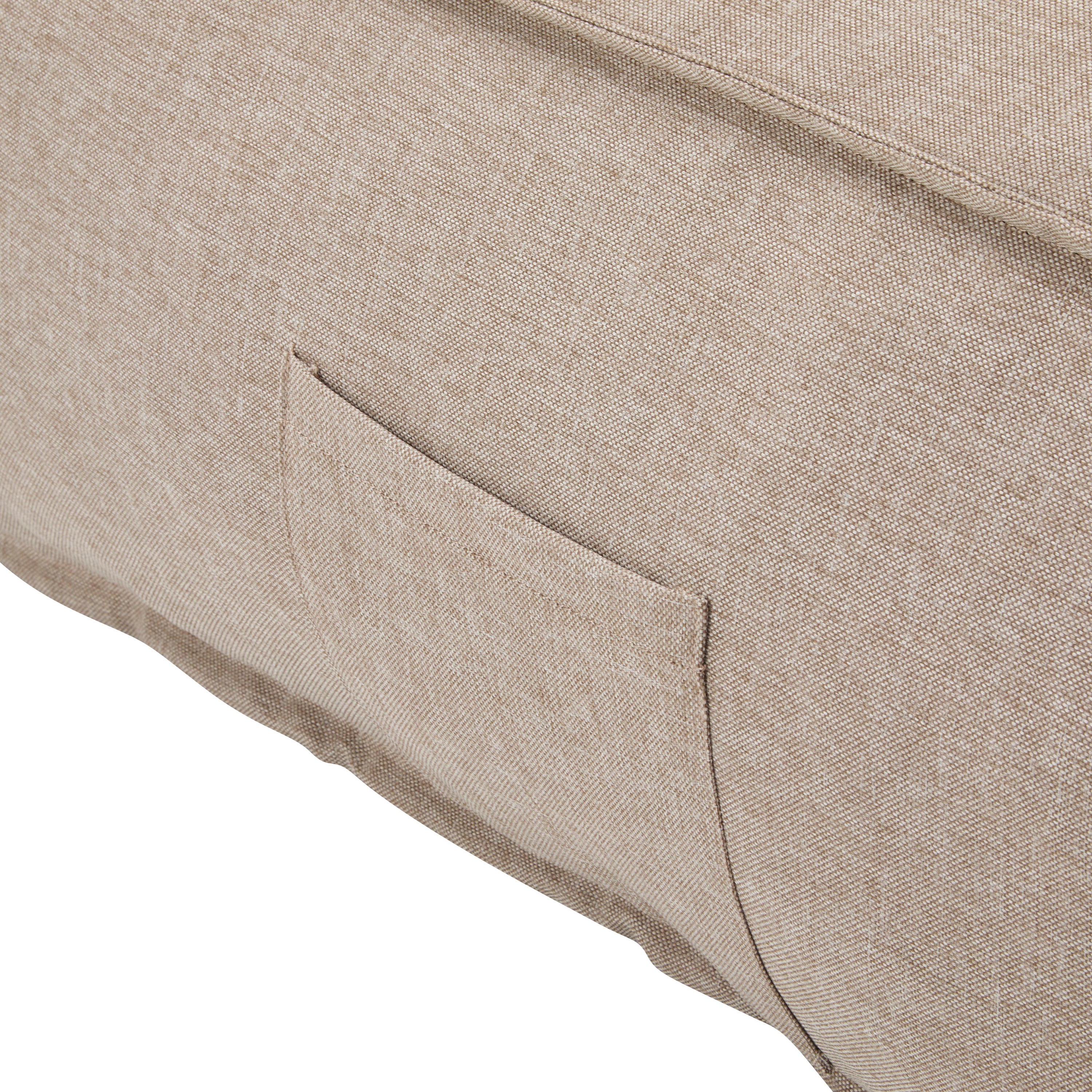 Indoor Outdoor Bean Bag Lounge Chair, Waterproof Reclining Bean Bag Sofa with Shredded Foam, Patio Lounger